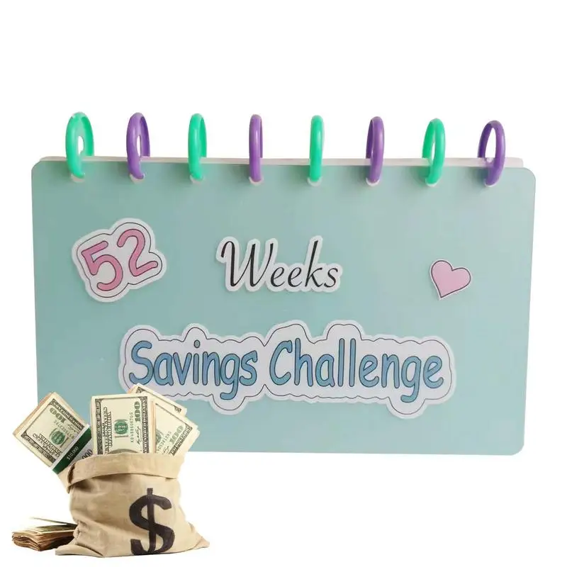 

Weekly Money Saving Binder Budget Binder And Savings Challenges Book 52 Weeks Money Organizer And Savings Binder With Cash