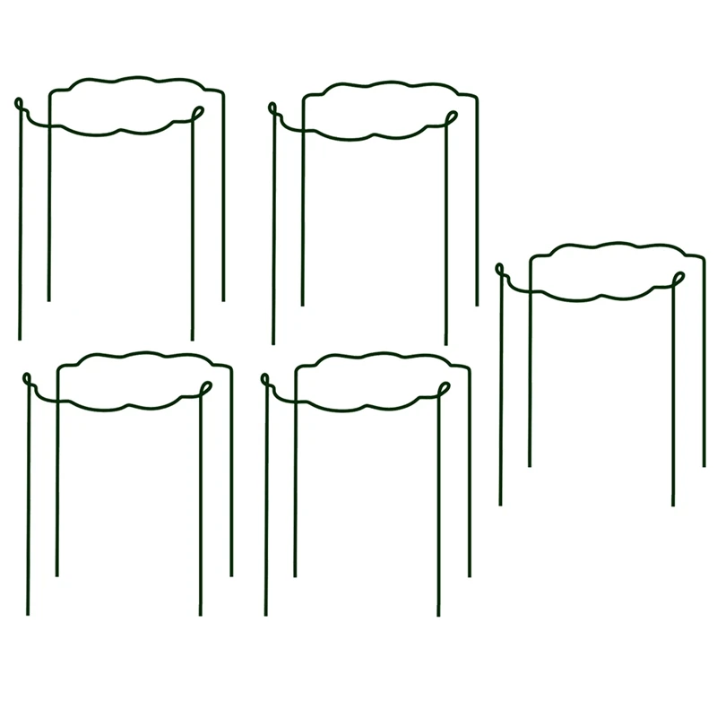 

Pack Of 10 Half Round Ring Plant Garden Flower Support Stakes,For Tomatoes Flowers Plant,Border Support