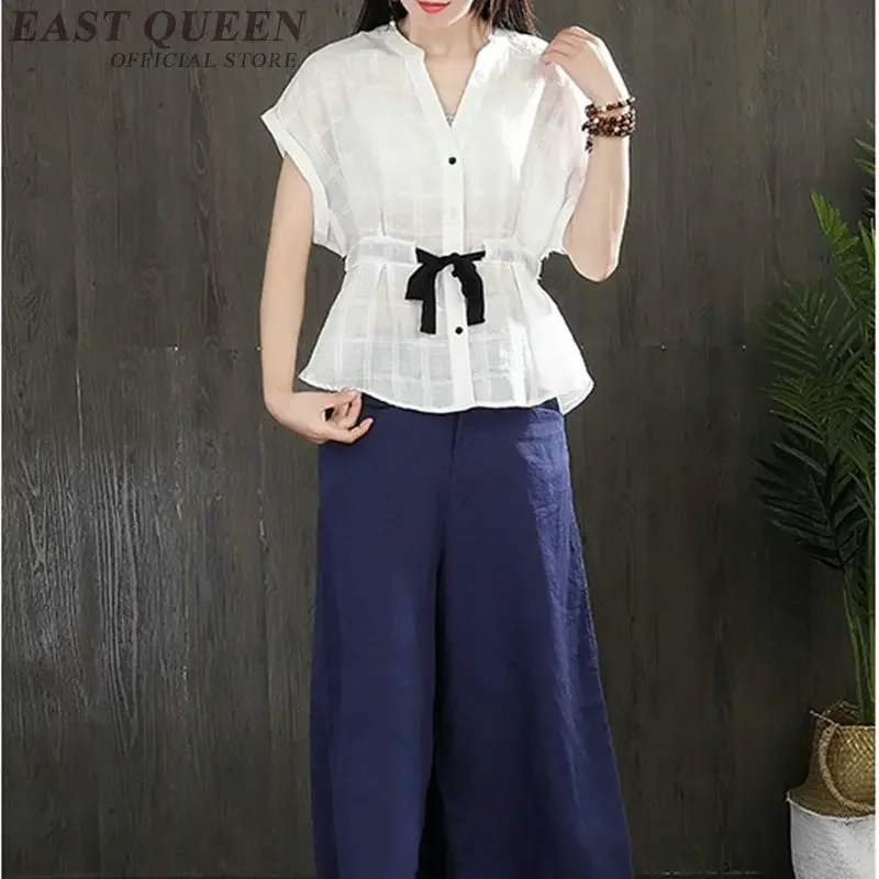 Традиционная китайская одежда для женщин топ Чонсам с воротником-стойкой