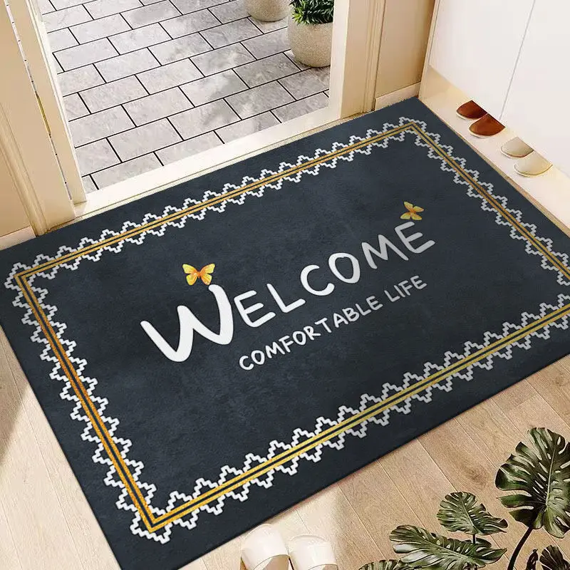 

Bathroom Door Mats Decoration Bedroom Living Room Entrance Non-slip Rug Nordic Home Decor Bath Mat Absorbent Carpet Customizable