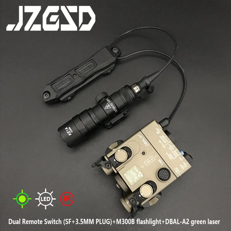 Sotac Цельнометаллический DBAL A2 Красный Зеленый Точечный Оружие Лазерный ИК-лазер SF