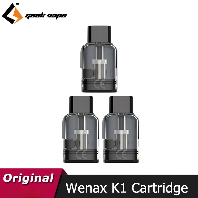 

3pcs/pack Original GeekVape Wenax K1 Pod 2ml Cartridge 1.0ohm