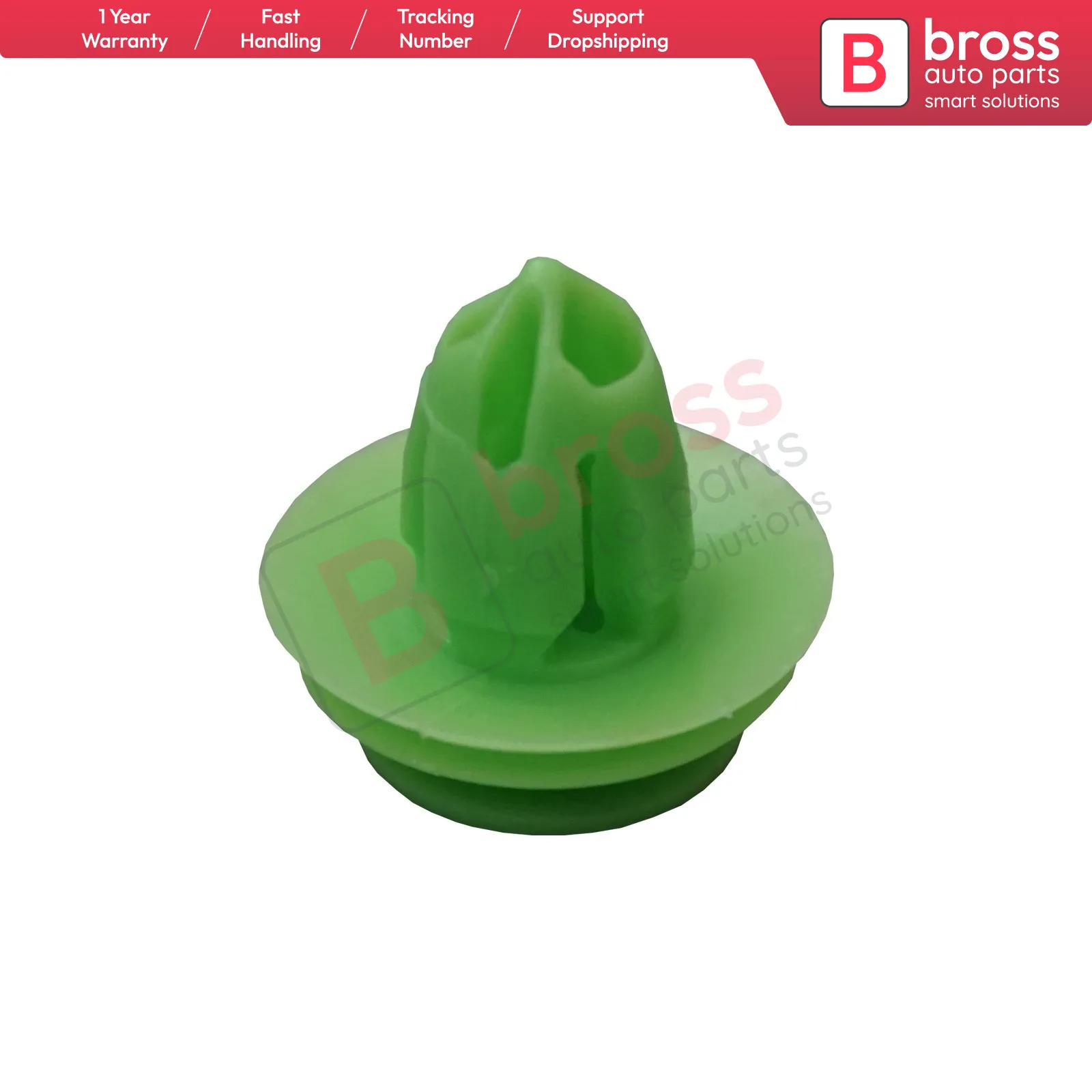 Автозапчасти Bross BCF5022 10 шт. фиксатор внутренней отделки дверной панели зеленый