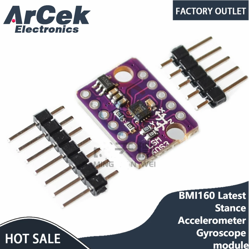 

BMI160 Latest Stance Accelerometer Gyroscope module 6 Dof inertial Measurement Sensors