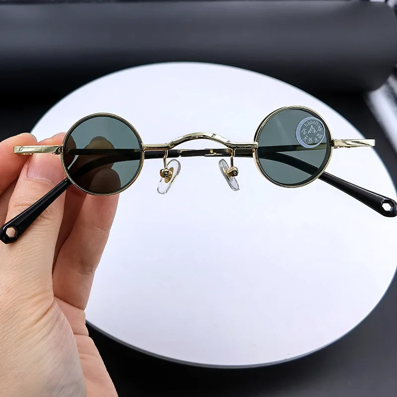 Солнцезащитные очки с хрустальным камнем мужские стеклянные без оправы