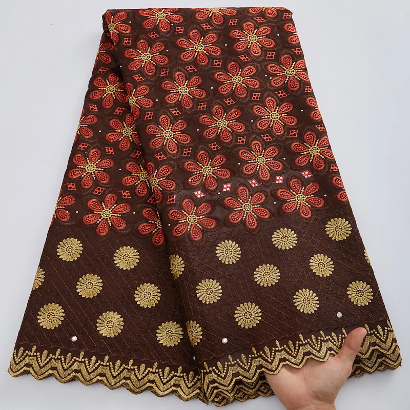 

Embroidery African Lace Fabric 2022 High Quality Dry Cotton Lace Fabric Swiss Voile Lace In Switzerland For Wedding Party 2812A