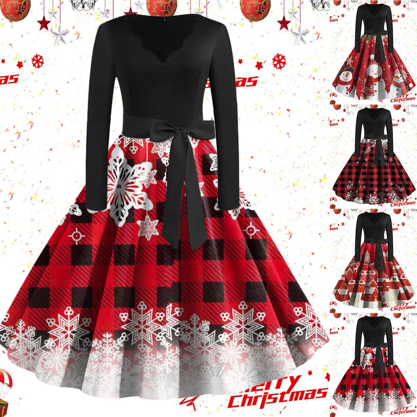 

2023 Elegant Dress Women Vintage Cocktail Dresses 2022 Tea Party Dress Wedding Guest Dress vestido navidad mujer