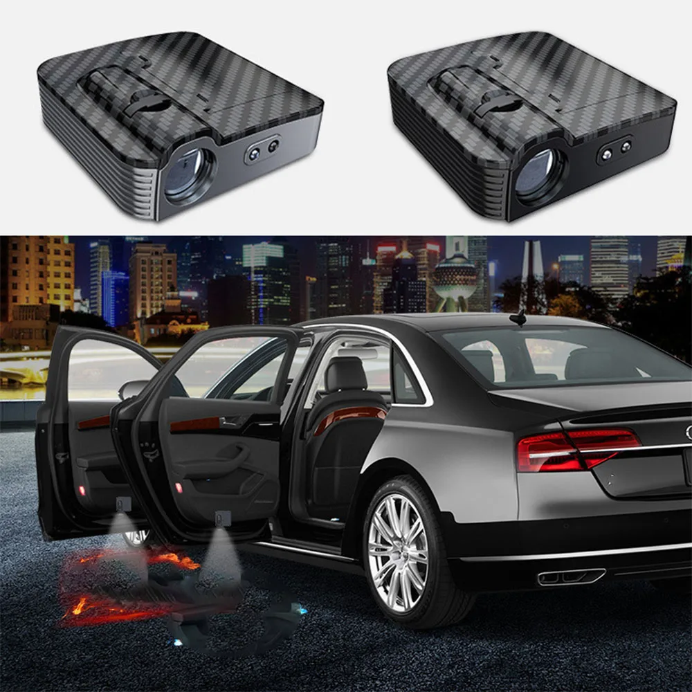 

2X LED Car Door Logo Projector Welcome Light For Toyota Camry Highlander Yaris Venza RAV4 Corolla C-HR Prius Avalon ect