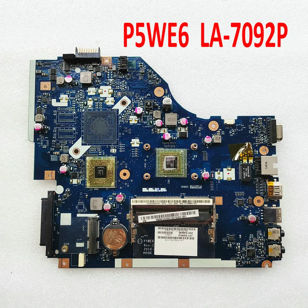Семейная материнская плата для ноутбука Acer Aspire 5253 5250, P5WE6, MBNCV02001 Семейная материнская плата для ноутбука Acer Aspire 5253 5250, P5WE6, MBNCV02001
