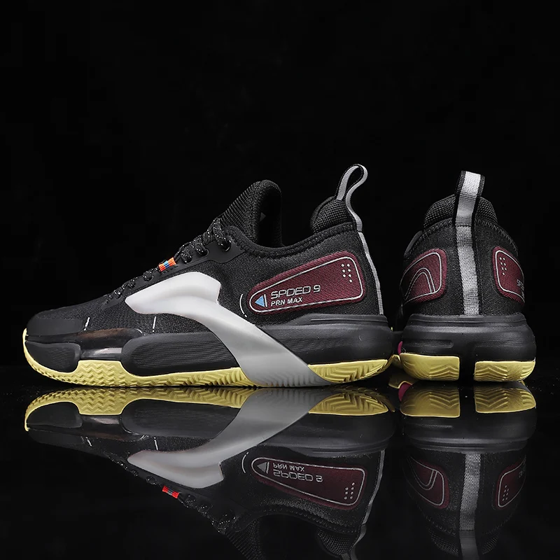 Мужские баскетбольные кроссовки дышащая уличная спортивная обувь для