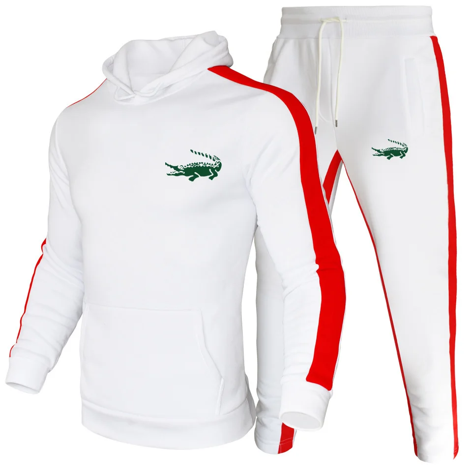 

Брендовый высококачественный мужской костюм CARTELO, куртка на молнии с капюшоном, костюм, трендовый уличный спортивный костюм с принтом, курт...