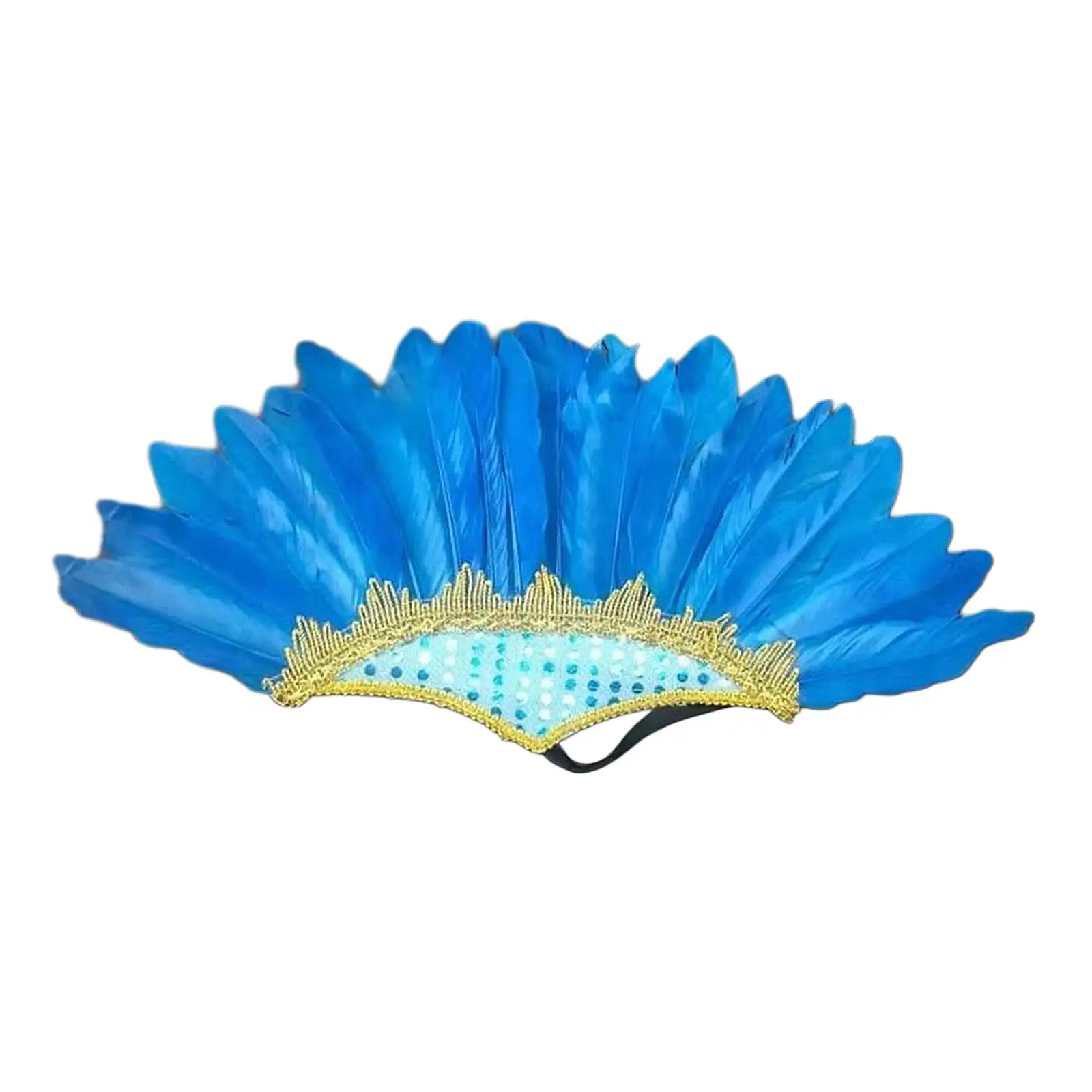 Головной убор с перьями повязка на голову для волос украшение костюма модный