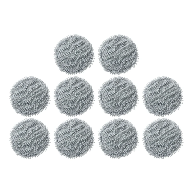 10Pcs Cleaning Mop Cloth Replacement for Roidmi Nex2 Plus Household Suction and Towing Integrated Robot Vacuum Cleaner