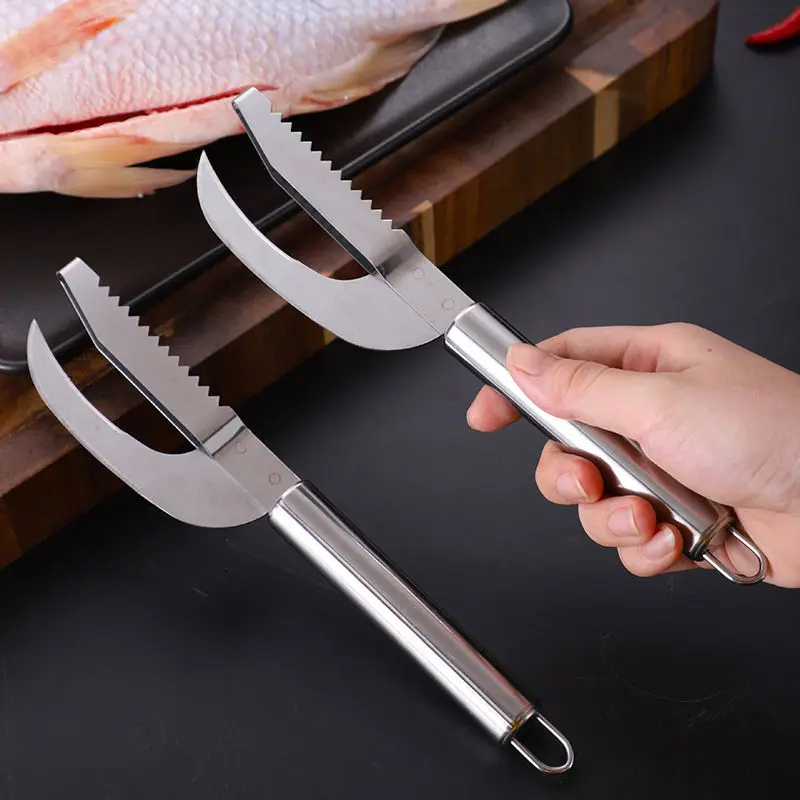 

Fish Scale Knife Seafood Fish Filting Cutter Scaler Knives Cleaning Peeler Can Opener Kitchen Cooking Tools Gadgets Accesories