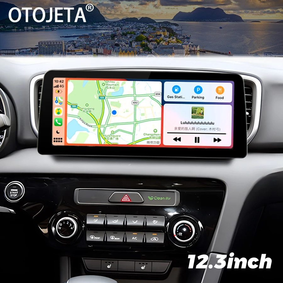 

Автомобильный видеоплеер с широким экраном 12,3 дюйма, Android 13, 2Din, радио, стерео, для KIA Sportage R 2019 2020, GPS, мультимедийный плеер для Carplay