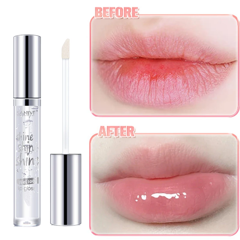 Moisturizing Lip Gloss Oil Lip Balm Free Shipping Moisturizer Fade Lip Wrinkles Female Makeup Korean Products Lip Care Cosmetics