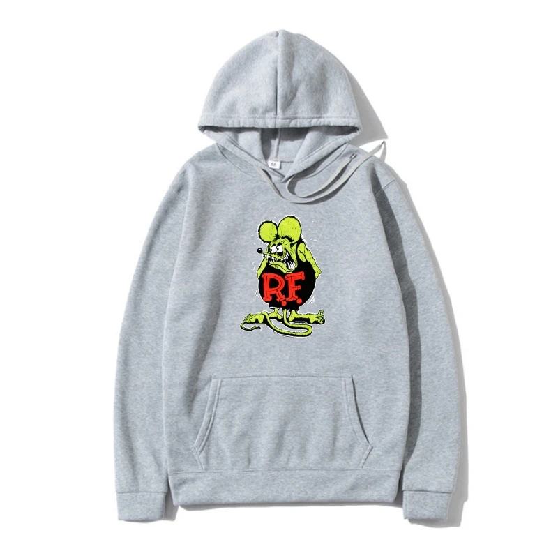 

Ra Fink Ratfink Distressed MenS Black Outerwear New Autumns S-2Xl Fleece Casual Hoody