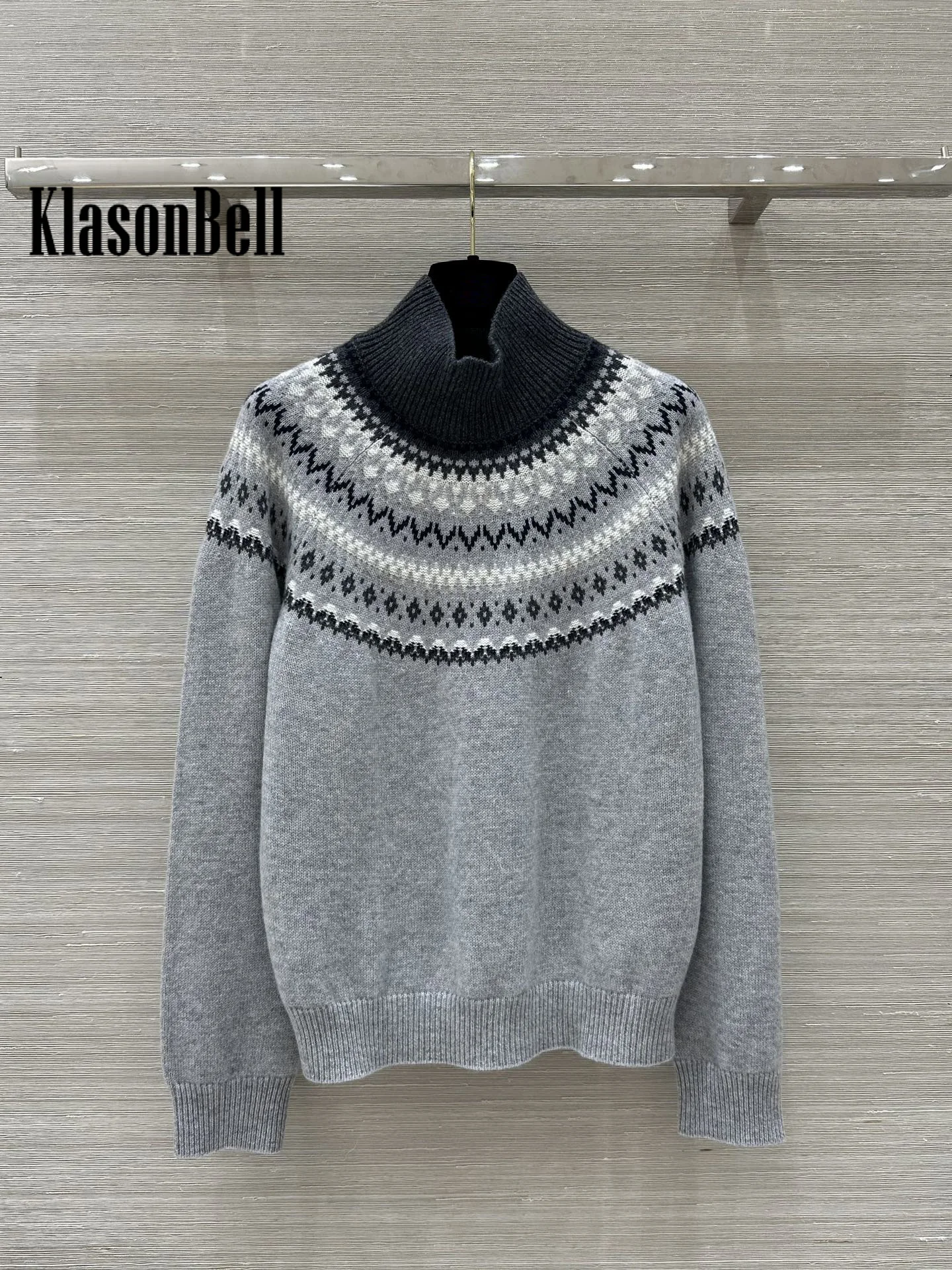 11.22 KlasonBell 2024 осенне-зимний новый женский рождественский праздник вязаная крючком