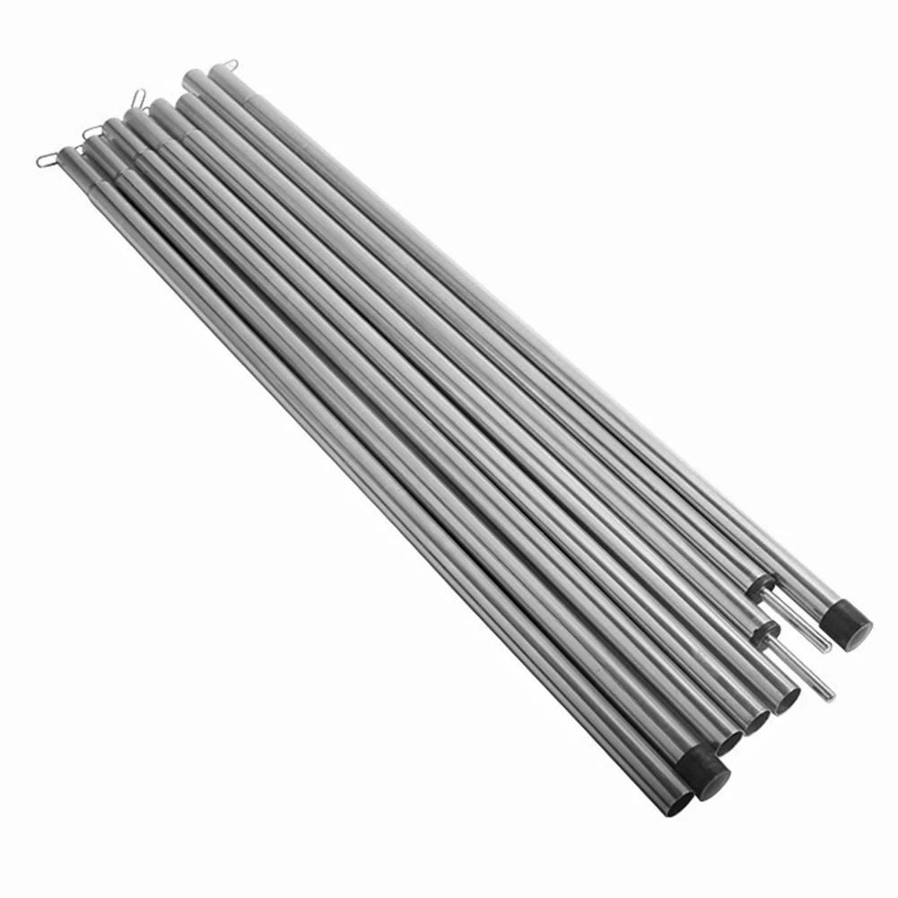 

Adjustable Sun Shelter Support Poles for Outdoor Tent Set of 2 Iron Construction Convenient Storage Bag Included