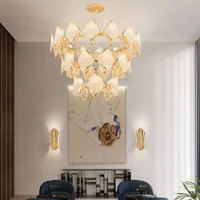 Modern High End Designer Crystal Ceiling Chandelier for Living Room Decoration Led Ceiling Light Home Interior Luxury Hanging