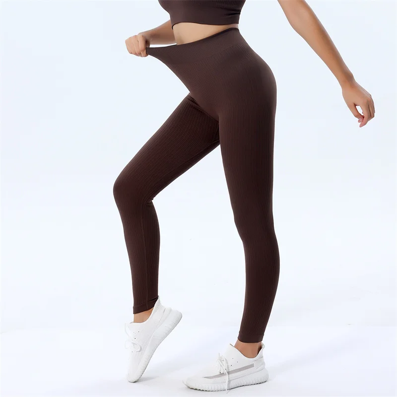 Купи High Waisted Yoga Pants Sports Leggings Women Seamless Fitness Running Workout Scrunch Butt Push Up Leggings Tights Gym Clothesg за 1,055 рублей в магазине AliExpress