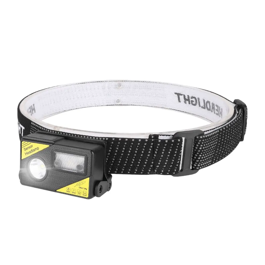 

Индукционная фонарь, USB-зарядка, аккумулятор 1200 мАч, многофункциональный, 5 режимов, рыболовный зажим, регулируемый ободок