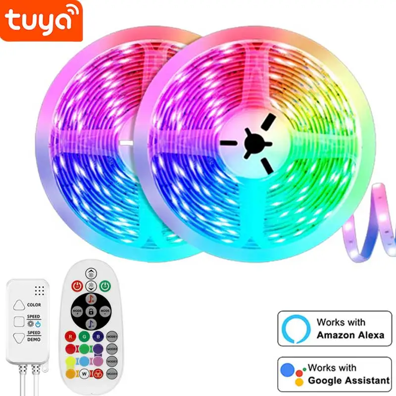 Неоновая Лента TUYA RGB Гибкая Светодиодная Вывеска С Управлением По Wi-Fi 24 В