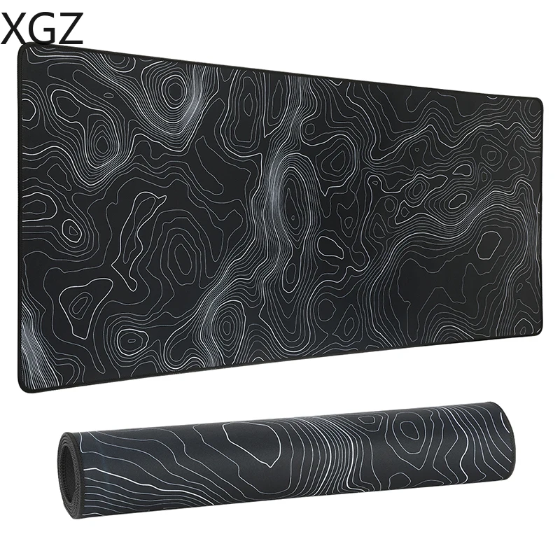 Большой Настольный коврик для мыши XL XXL клавиатуры с нескользящей резиновой