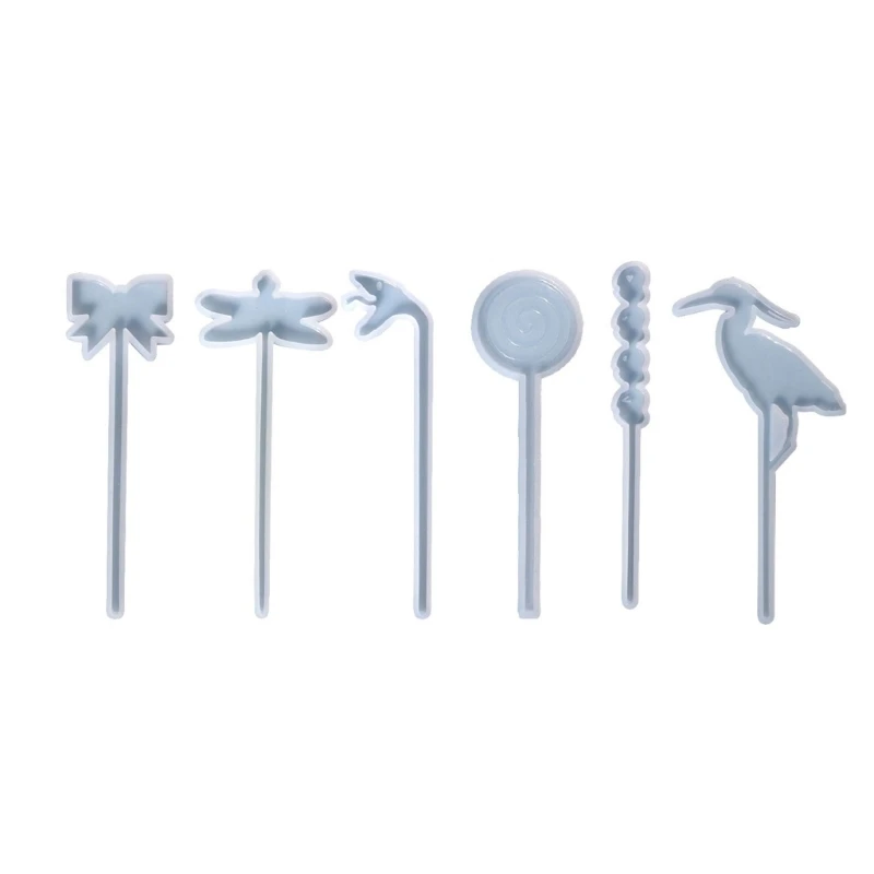 

1/6x Hairpin Resin Silicone Making Mold Resin Casting Silicone Mold DIY Jewelry