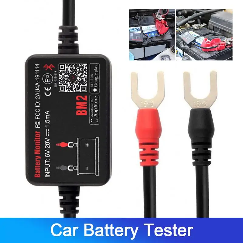 

Автомобильный анализатор аккумулятора BM2, 12 В, Bluetooth-совместимый