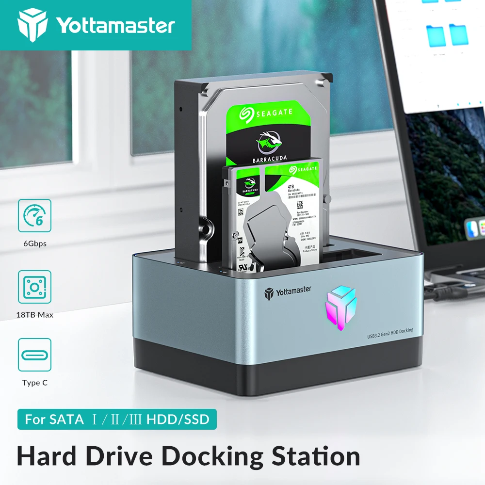 Док-станция Yottamaster для двух жестких дисков SATA-USB 3 0 HDD док-станция с автономным