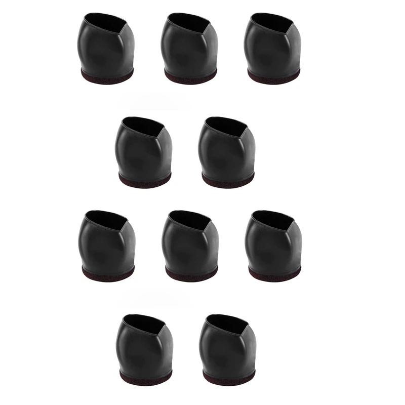 

10X Rubber Bed Office Chair Wheel Stopper Furniture Legs Caster Cups Chair Feet Floor Protectors Felt Pads