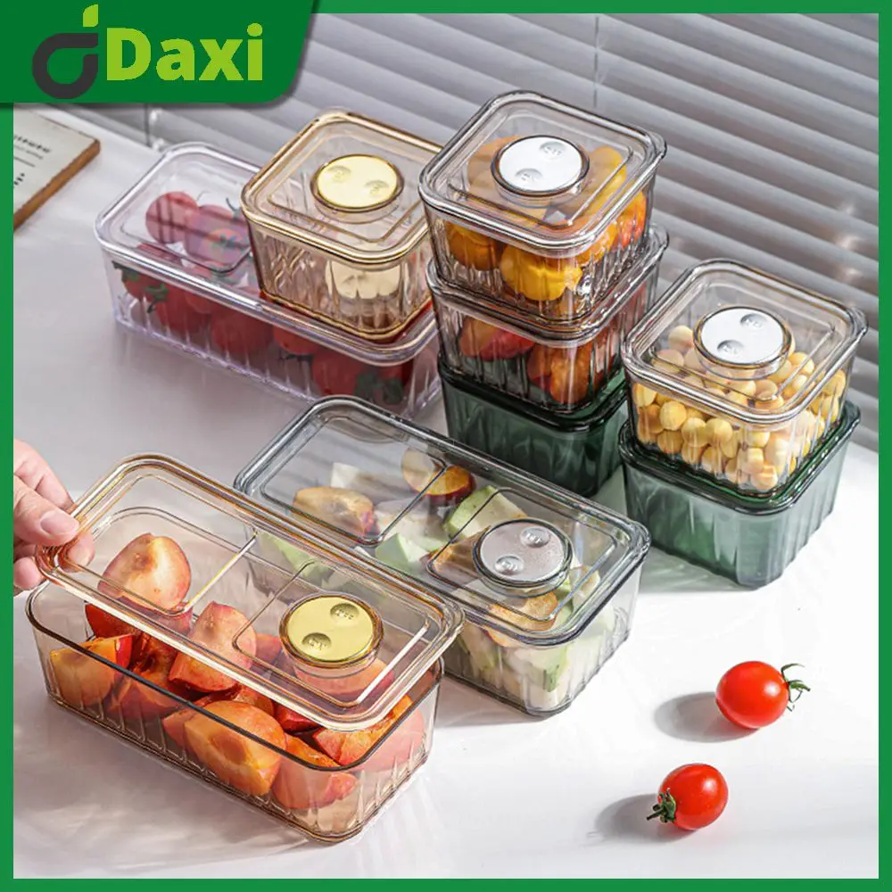 

Pp+ps Moisture-proof Refrigerator Storage Box Convenient Fresh-keeping Box Safe And Non-toxic High Temperature Resistance 1pc