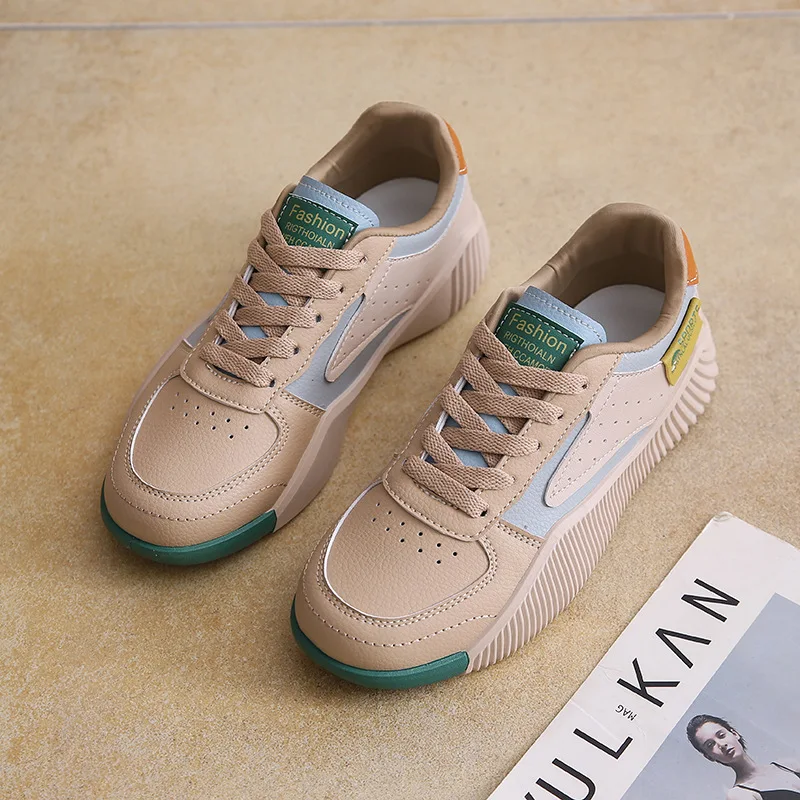 2023 Autumn New Colored Versatile Sports Shoes for Women Lightweight Soft Sole Dad Shoes Comfortable Casual Shoes for Women