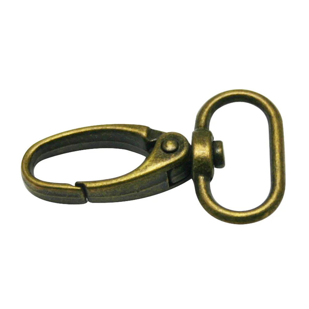 

20pcs Hooks Practical Multifunction Bronze Key Ring Swivel Hook for Luggage