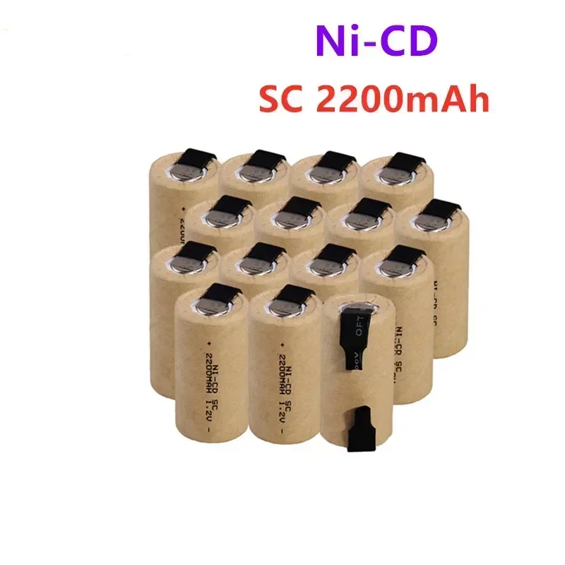 Внешний аккумулятор SC 1 2 v SC2200mah akkus akkumulator SUB C 2-20 шт