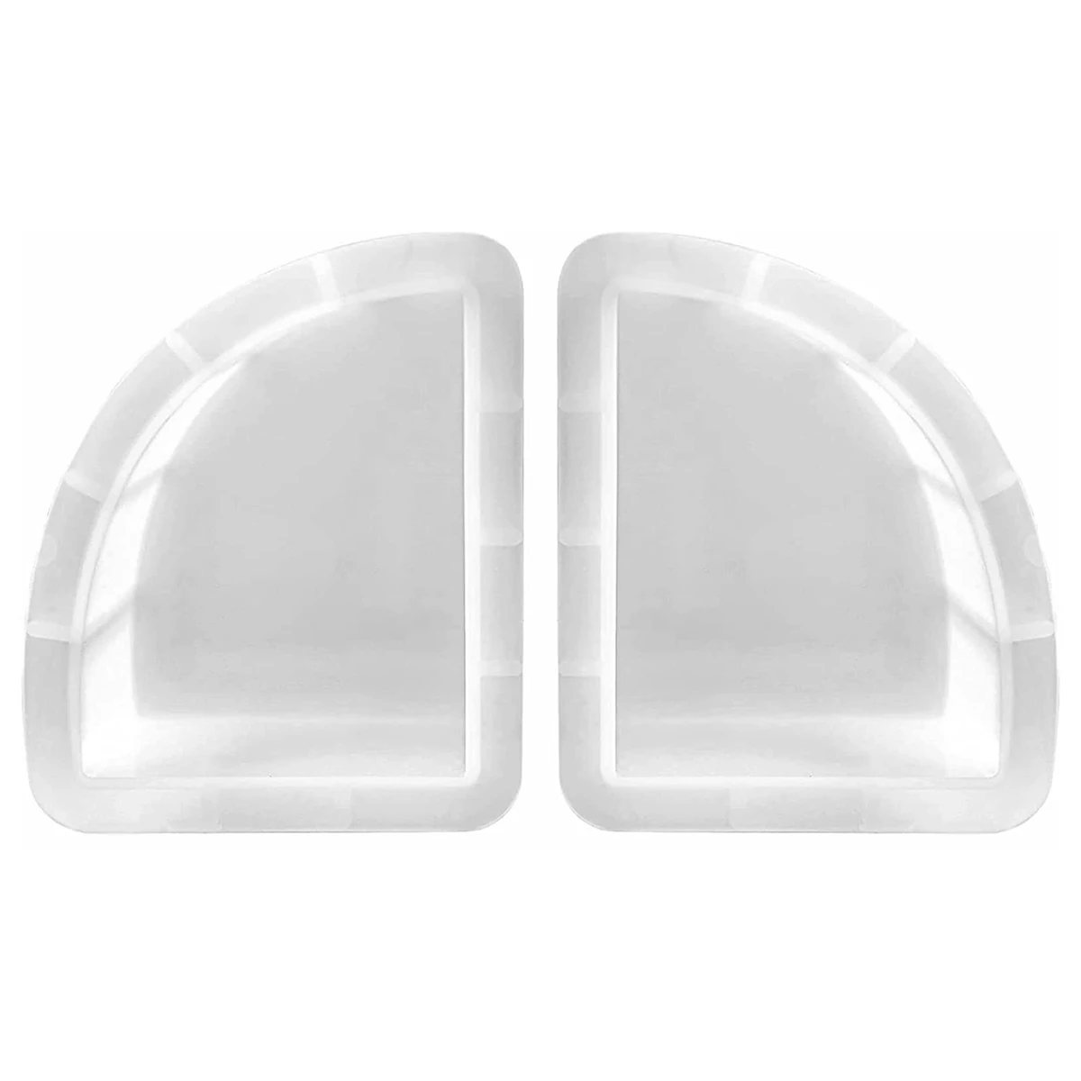 

2Pcs Silicone Bookend Molds DIY Crystal Fan-Shaped Bookend Molds Geometric Large Cube Book Organizer Molds for Books Desktop