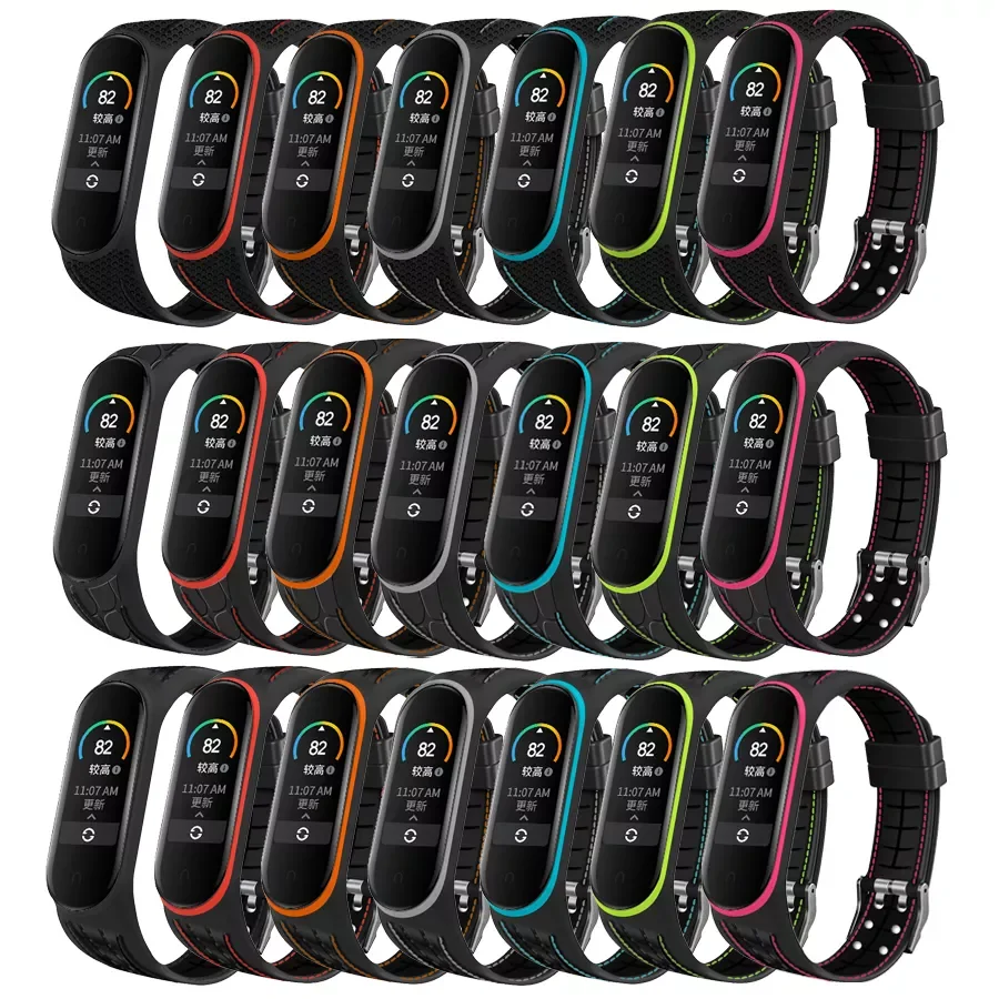 

Ремешок силиконовый для Xiaomi Mi band 6 5 4 Mi Band 5 4