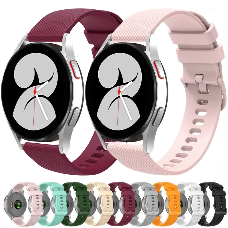 Силиконовый ремешок для Samsung Galaxy watch 3 4 5 6 Huawei 4/3/GT2/3 Pro сменный спортивный