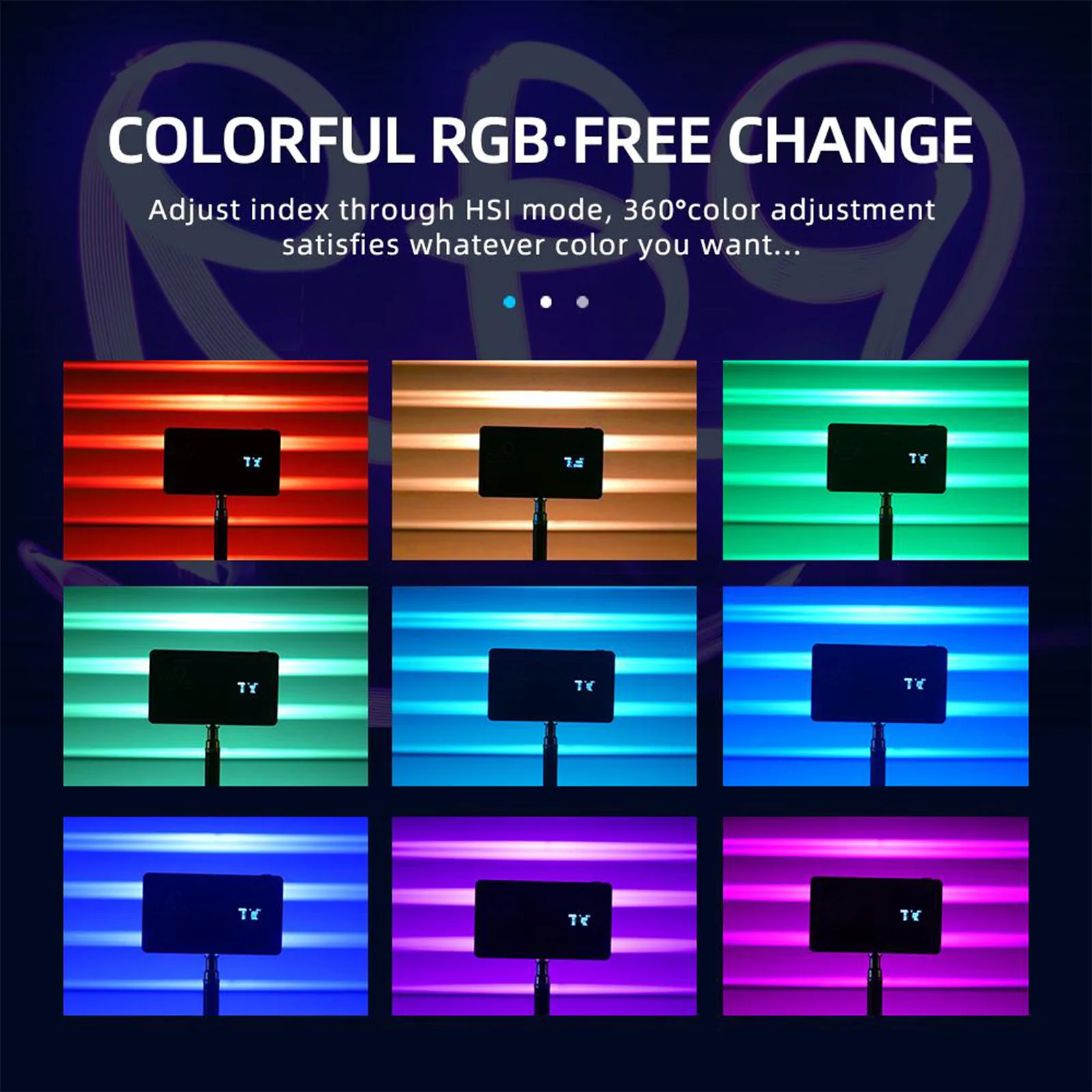 Светодиодная панель Viltrox Weeylite RB9 RGB для заполняющего света карманная видеолампа с