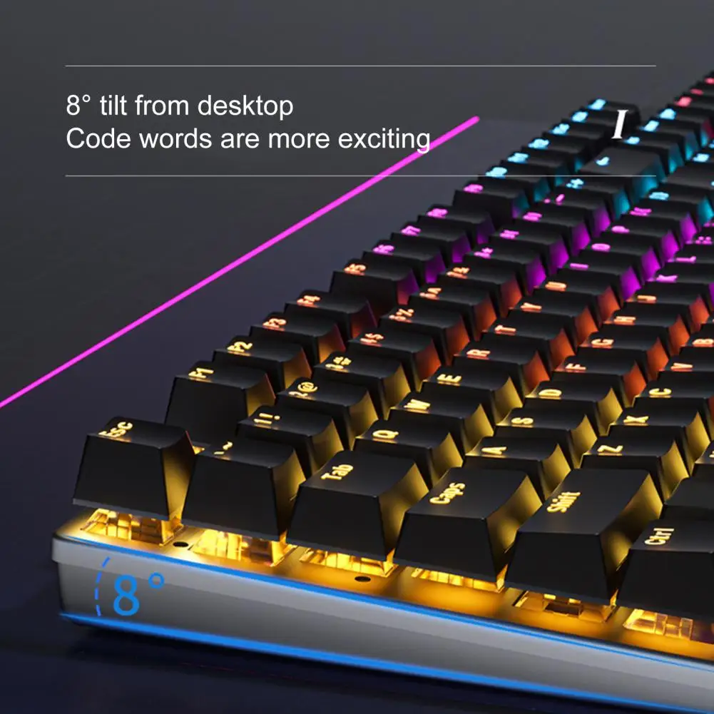 

Водонепроницаемая Офисная Клавиатура с RGB-подсветкой, 104 клавиш