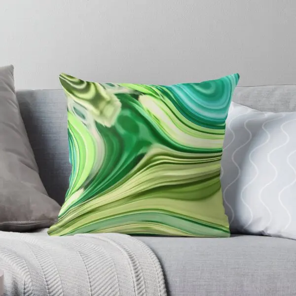 

Современная трендовая наволочка с абстрактным бирюзовым лаймом с принтом Gr, модная наволочка для подушки, аниме подушки для домашнего деко...