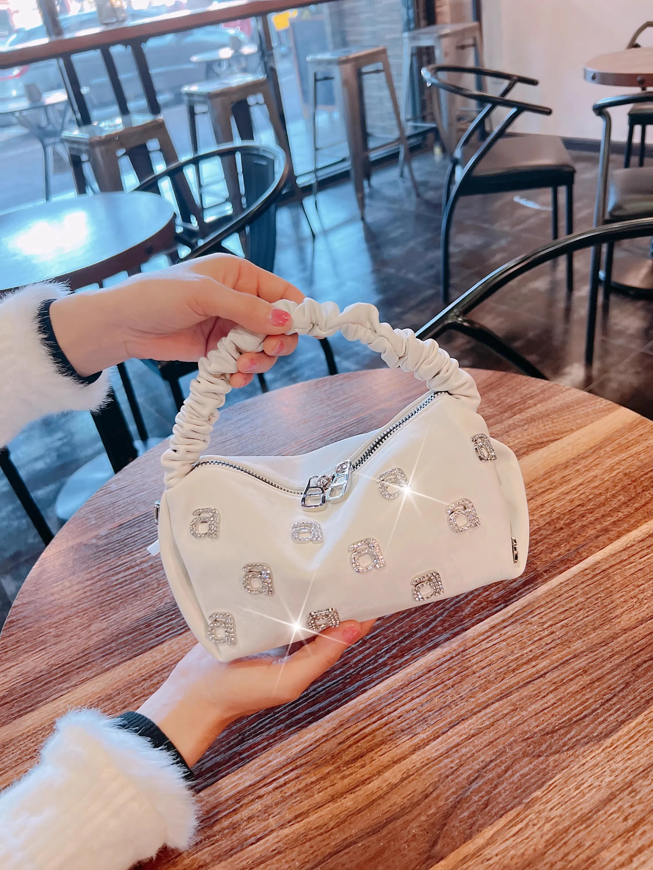 Высококачественная модная плиссированная сумка-хобо женская сумка роскошная