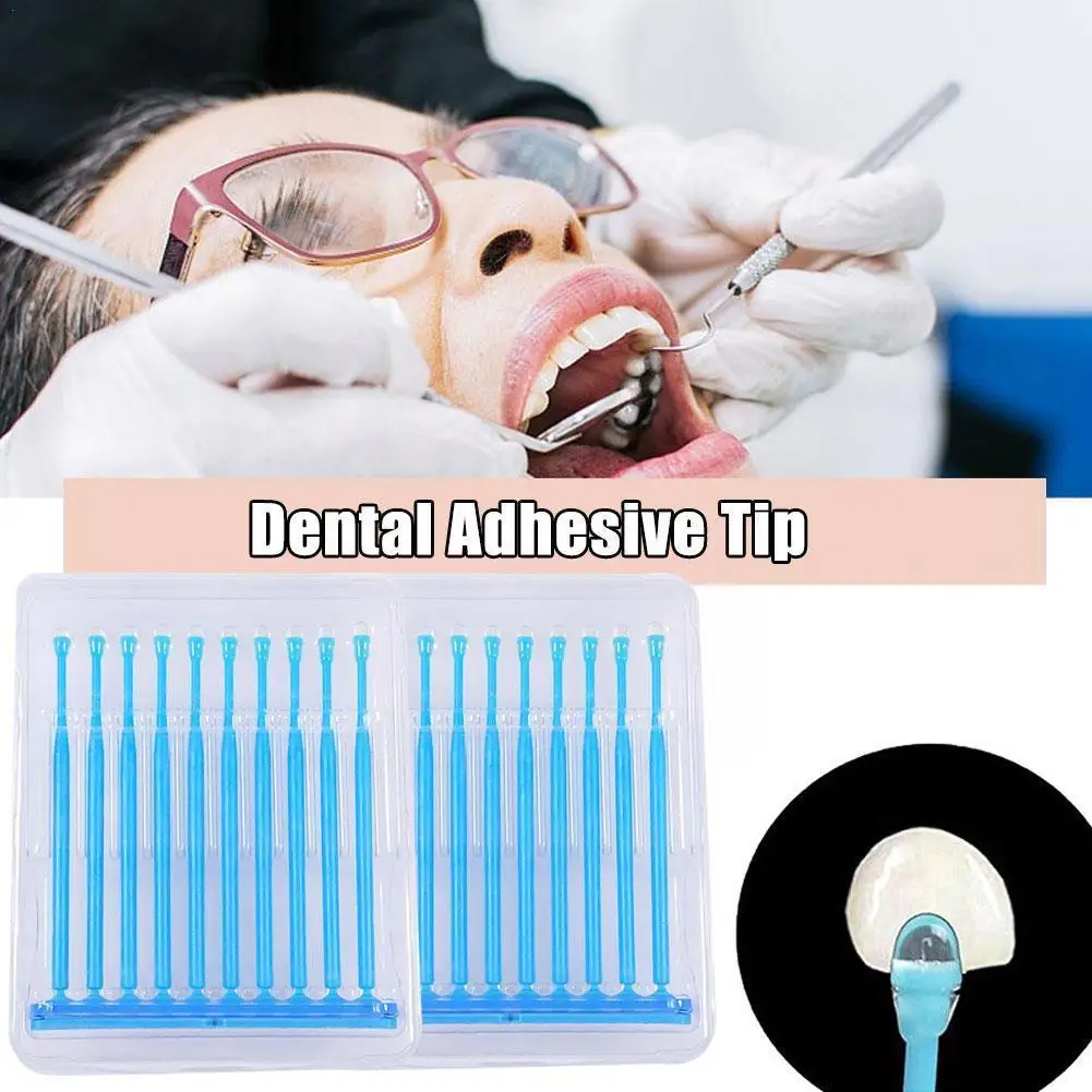 

20pcs/box Dental Adhesive Applicator Sticks Disposable Accessories Products Care Materials Dental Brush Applicator T V7h6