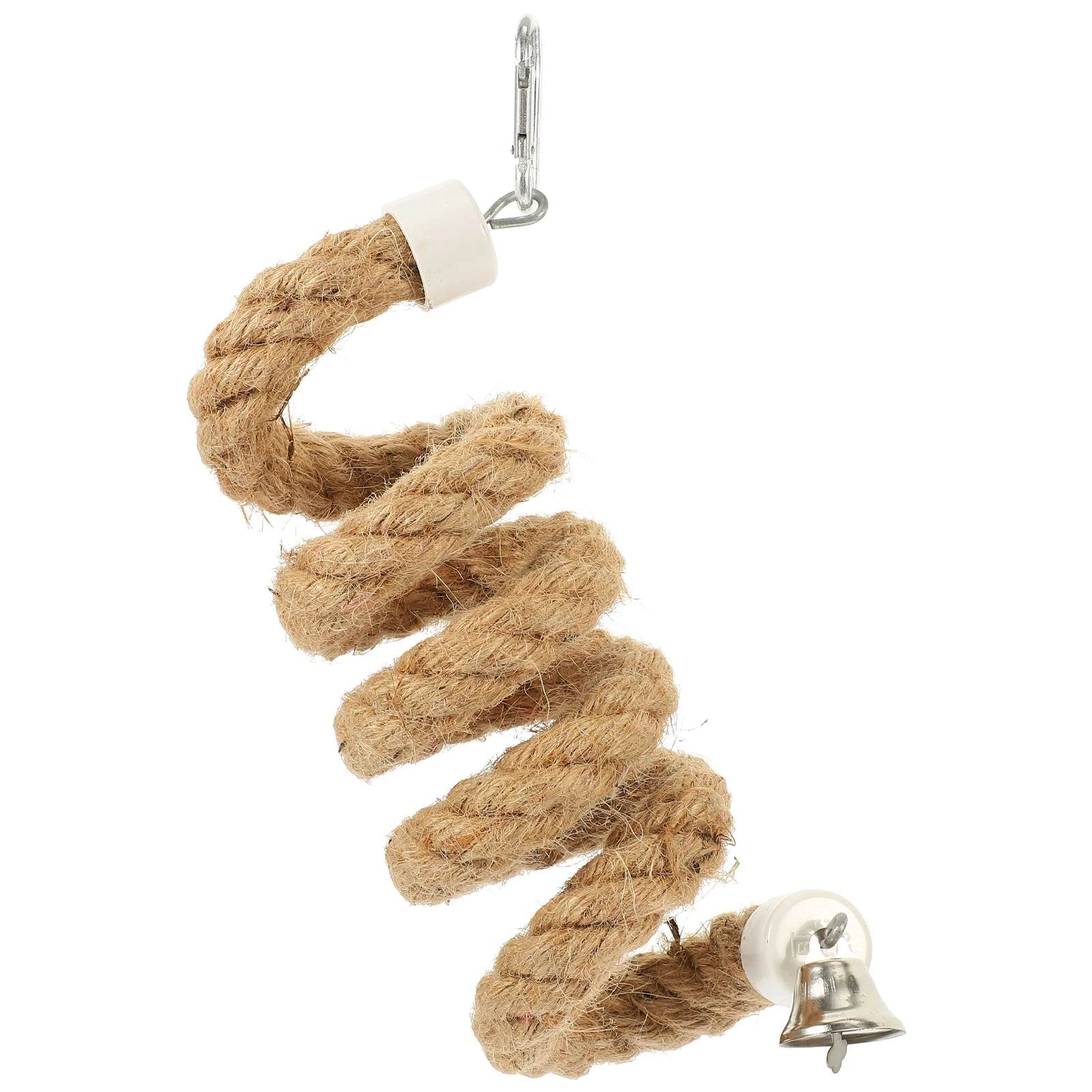 

Hanging Rope Toy Parrot Bird Stand Perch Spiral Standing Swing Bungees Climbing Toys Calopsita