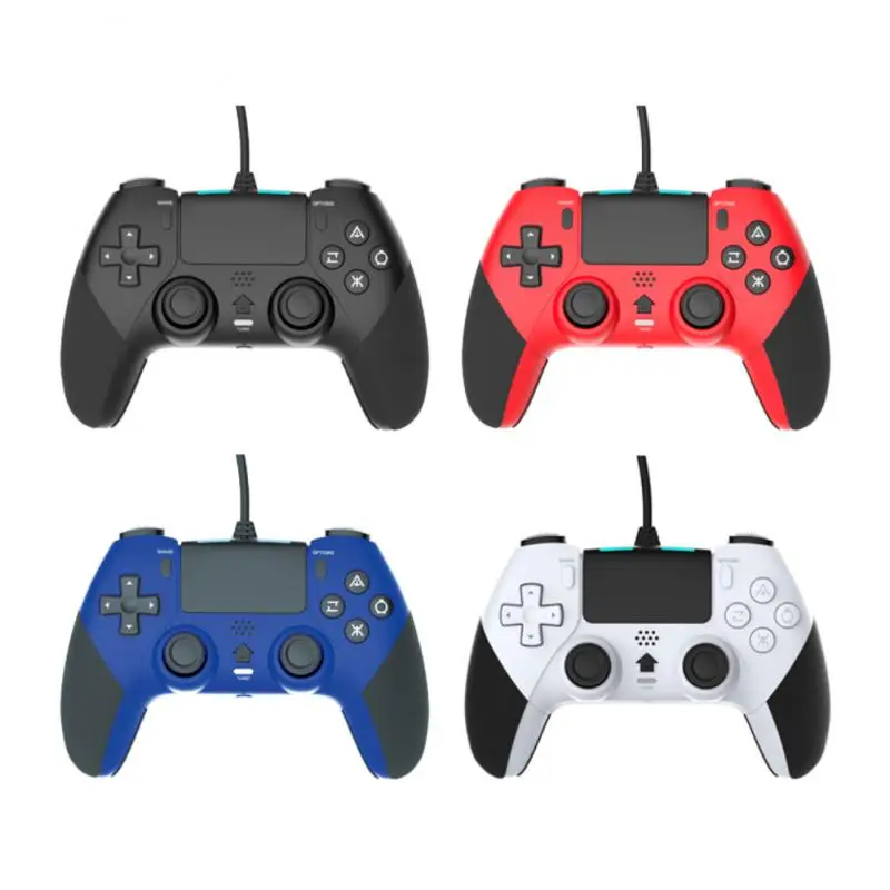 

P4 Wired Gamepad Vibration Macro Programming Game Console Six-axis Gaming Joystick Controller Windows 7 Professional Console
