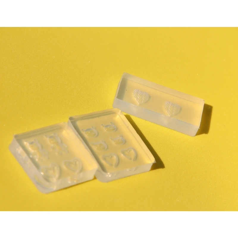 Медведь любовь сердце дизайн ногтей украшение эпоксидная смола форма DIY орнамент