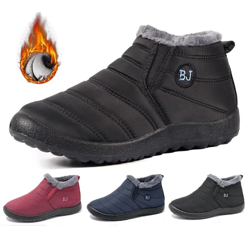 Ботинки для мужчин и женщин водонепроницаемая обувь ходьбы без застежки