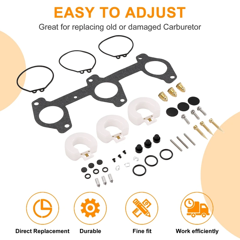 Ремкомплект карбюратора для подвесного двигателя Yamaha 60 70 л.с. 2-стр. 6H3-W0093 6H3-W0093-00