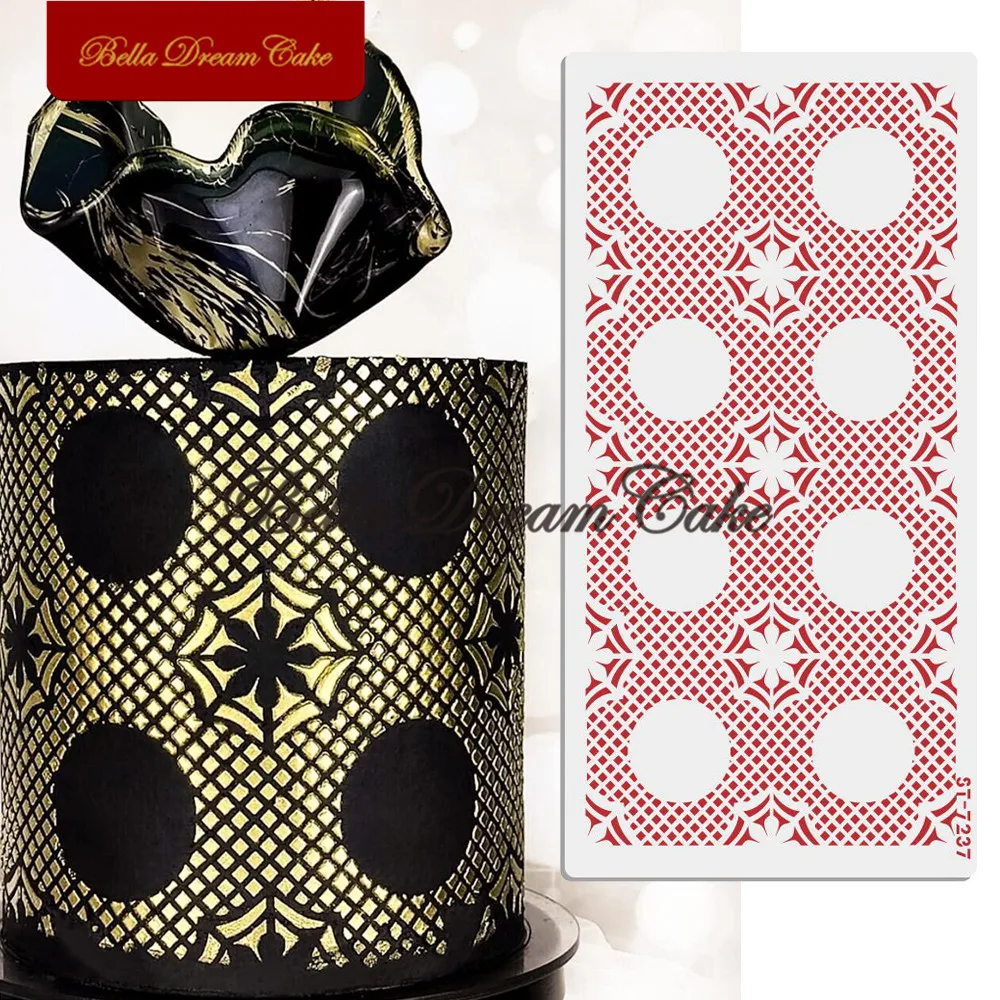 Круглый трафарет для торта в виде кольца форма украшения из домашних животных